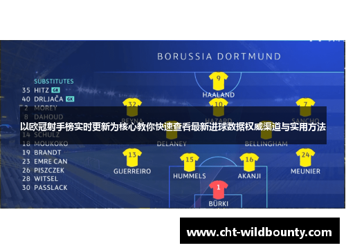 以欧冠射手榜实时更新为核心教你快速查看最新进球数据权威渠道与实用方法